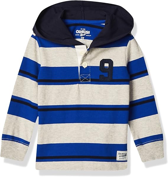 OshKosh B'Gosh Boys Hooded Rugby Top