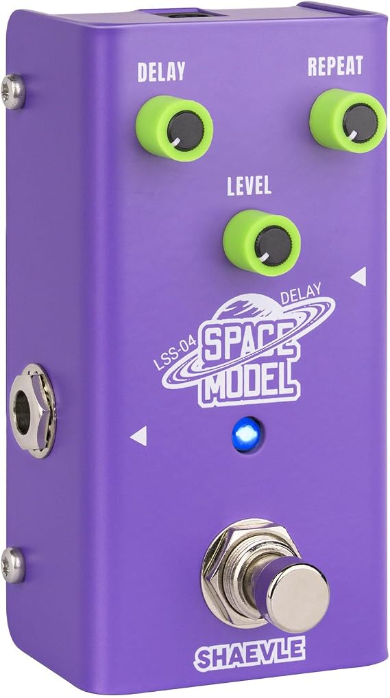 Delay Pedal Dumble-Style | 500ms Delay, True Bypass, Full-Analog Circuit, Compact Design SPACE MODEL (Delay)