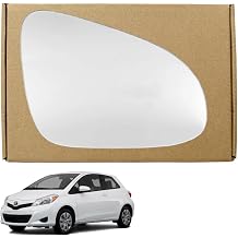 GAPlus Wing Mirror Glass Right Compatible with Toyota Yaris 2012-2020 STICK-ON Driver Off Side