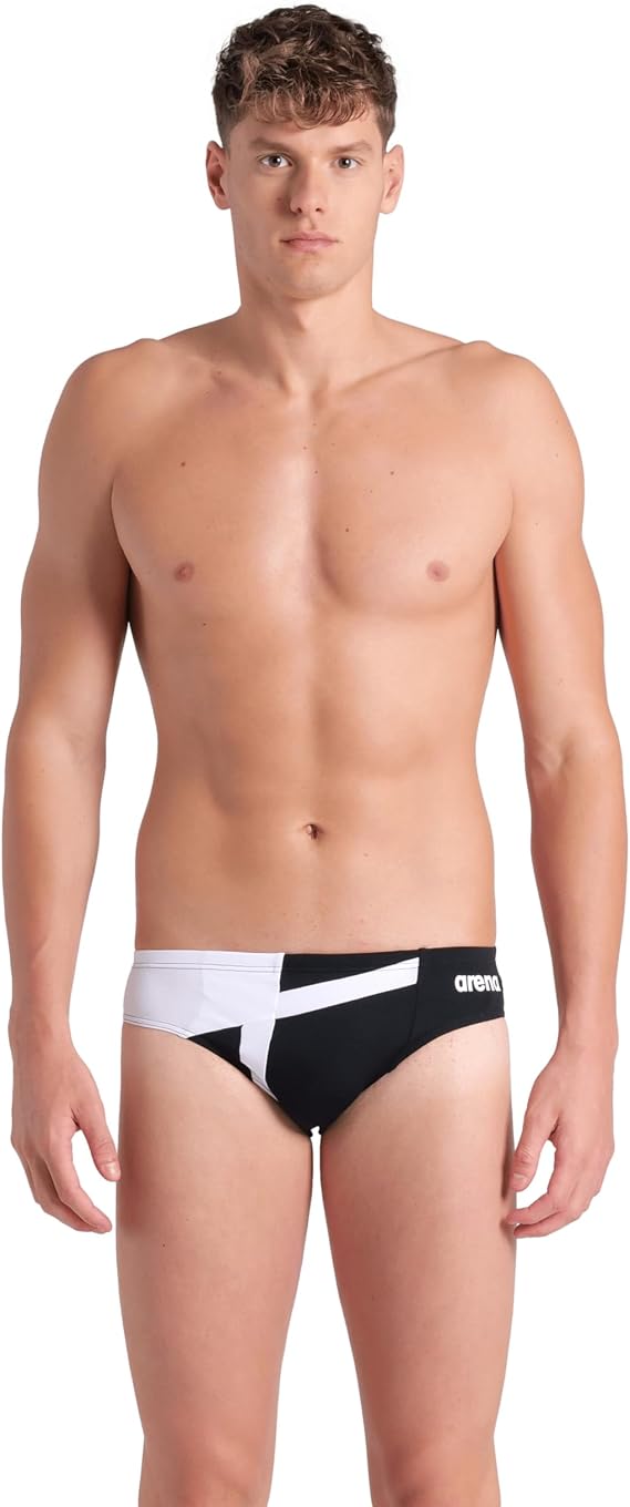 Arena Men's Performance Diamond Team Print Swim Brief Intensive Training Pro Sports Bathing Suit
