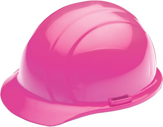 Delta Plus Americana MegaRatchet Cap with 4-Point, Slide Lock Suspension, Hi Viz Pink, 6.5-8 (WEL19369HP)