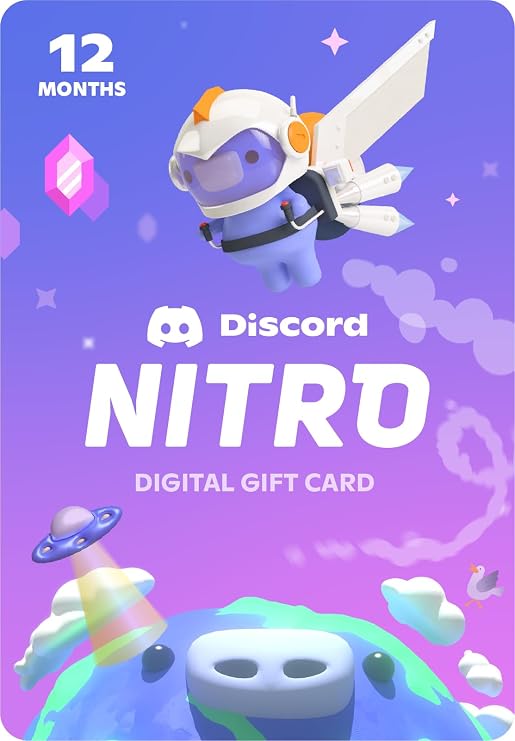 Discord Nitro 12-Month Standard | PC/Mac Code