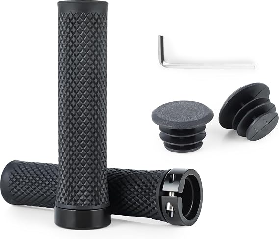 BW MTB Bike Grips Comfortable and Grippy 130mm Bicycle Handlebar Grips