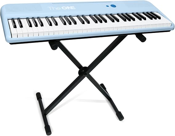 The ONE Smart Keyboard COLOR With X-Keyboard Stand Bundle, Blue Keyboard + X-Stand