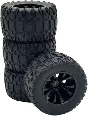RC Car Tires Wheels For SCY 16101 16102 16103 Pro For MJX For Hyper Go 14210 16210 114 116 4PCS 88mm 12mm Hex Rubber Tires Wheels RC Truck Upgrade And Repair