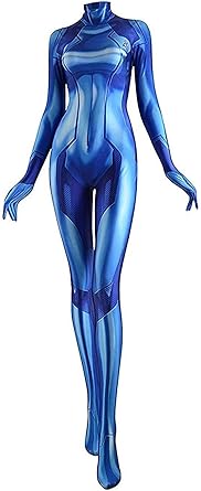 Cosplay Life Zero Suit Samus Cosplay Costume - Metroid Costume for Cosplay, Halloween, Photoshoots Body Suit