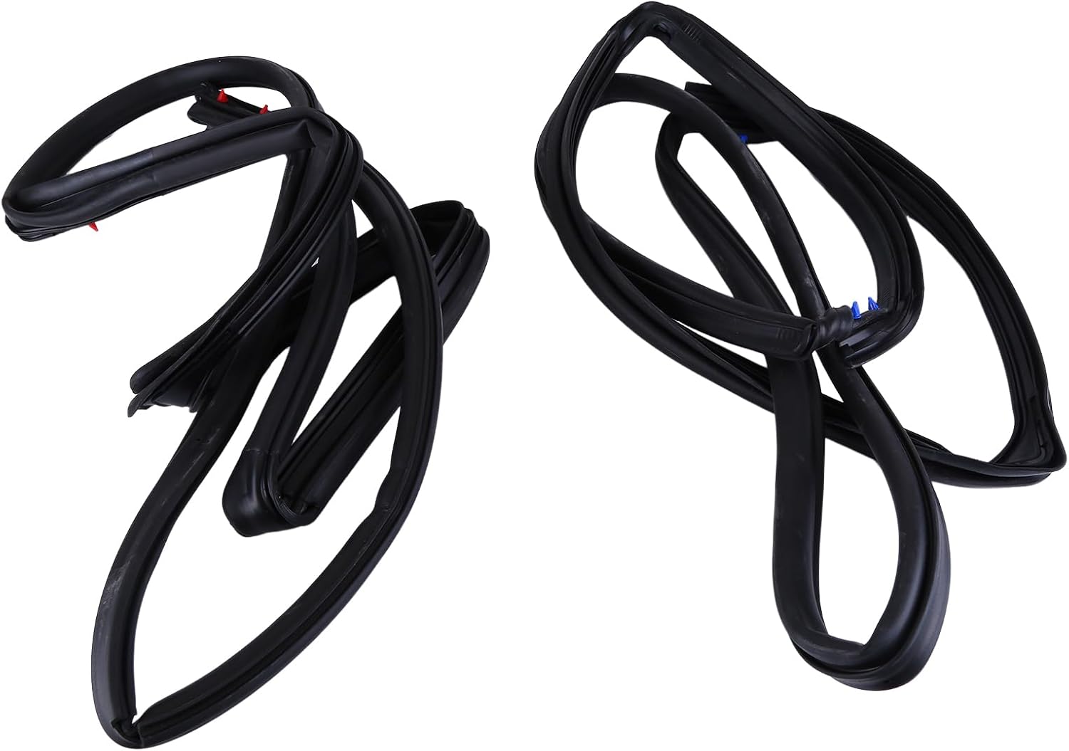 Front Door Weatherstrip Seal Kit Set of 2 for Jeep Wrangler JK with 2007-2018 Models Replaces 55395274AW 55395275AW Improved Door Sealing