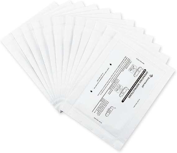 Bonsaii Paper Shredder Lubricant Sheets,12-Pack (8.4 x 5.9 inch/piece)
