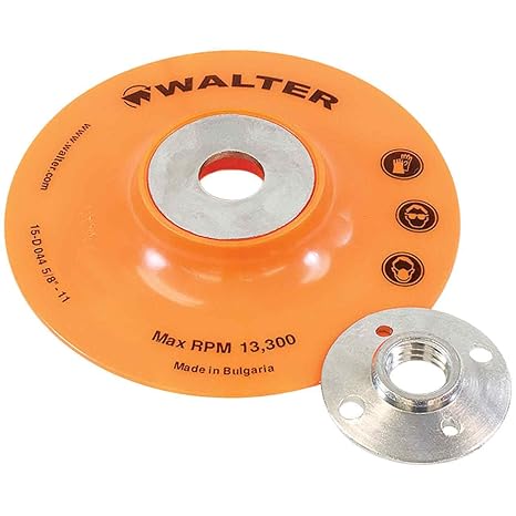 Walter Surface Technologies 15D044 Backing Pad Assembly - 4 12 in. Sanding Disc Pad. Abrasive Wheel Pads