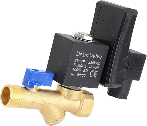 Electronic Drain Valve For Air Compressor, 24-240V AC/DC Automatic Tank Drain With LED Indicator, IP65 Rated, 1.6MPa Max Pressure