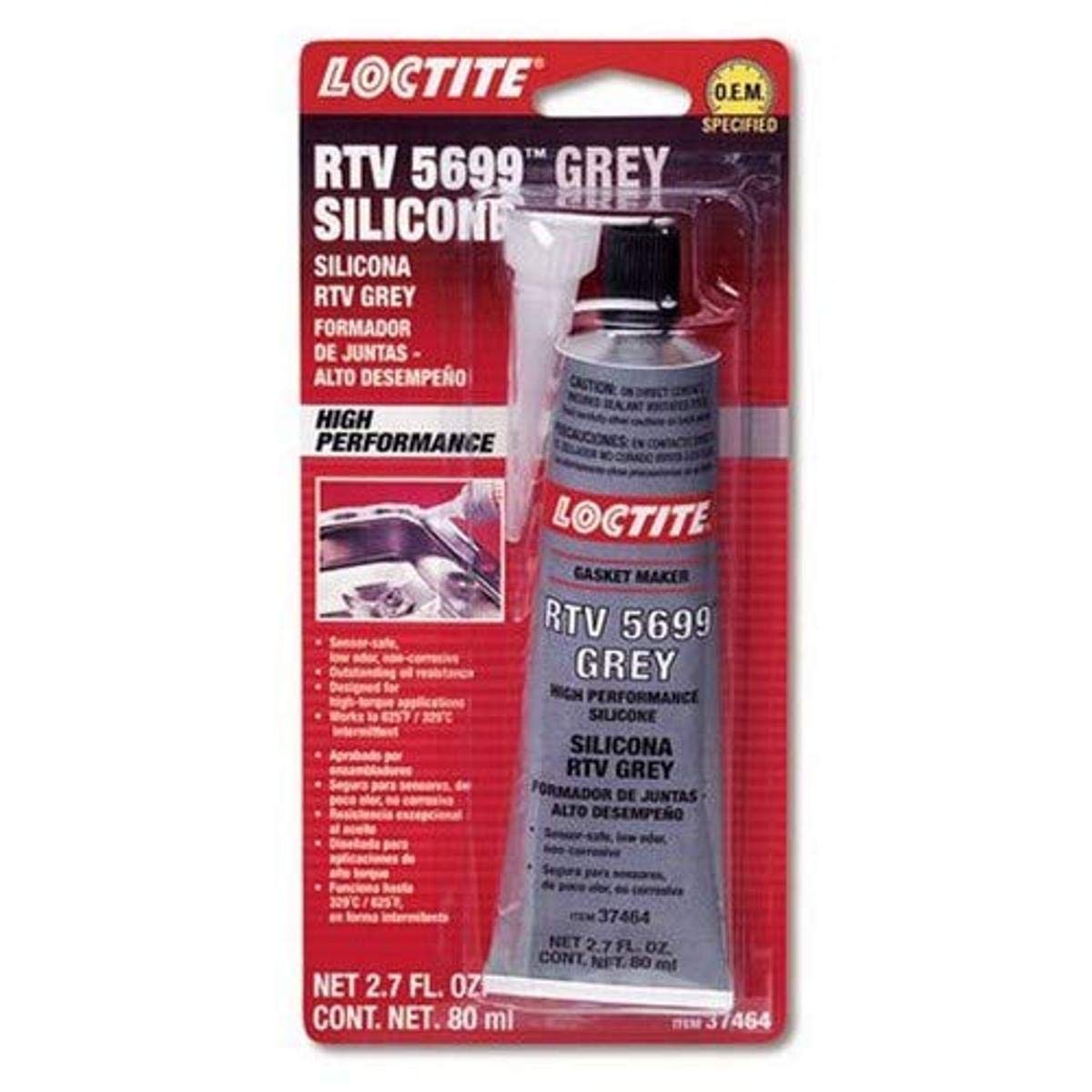RTV 5699 Grey Silicone 80ml2.7oz