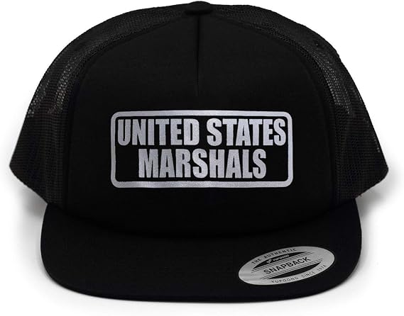 US Marshals Hat, Baseball caps, Reflective Imprint. Black