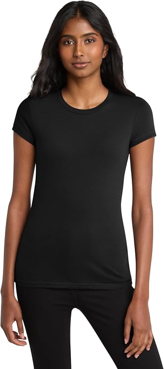 District Womens Fitted Very Important Tee - Stylish Casual Short Sleeve T-Shirt, Slim Fit, Soft & Lightweight Fabric