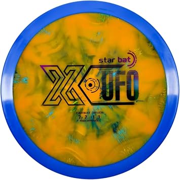 X-UFO Star Bat Disc, 170-178g, Disc Golf Driver, Suitable for Windy and Ultra Stable tee Shots, Ultra Stable Long Distance Driver