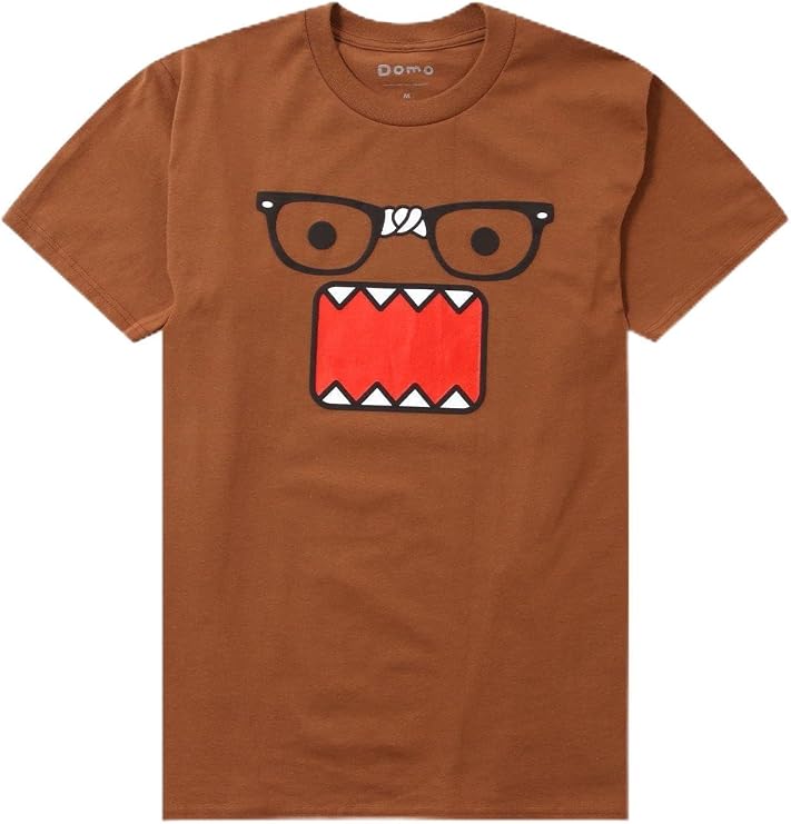 Hot Topic Domo Nerd Face T-Shirt Brown Large