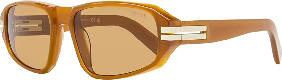 Zegna Lanyard Sunglasses EZ0262 45E Transparent Brown 58mm