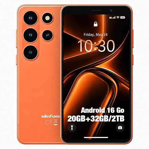 Ulefone Note 22 Compact Unlocked Smartphone, Android 16 Go 4G Cell Phone