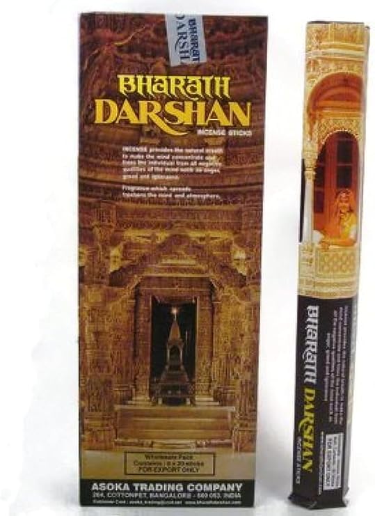 Bharat Darshan Incense Sticks Handmade in India. Six Pack of 120 Sticks.