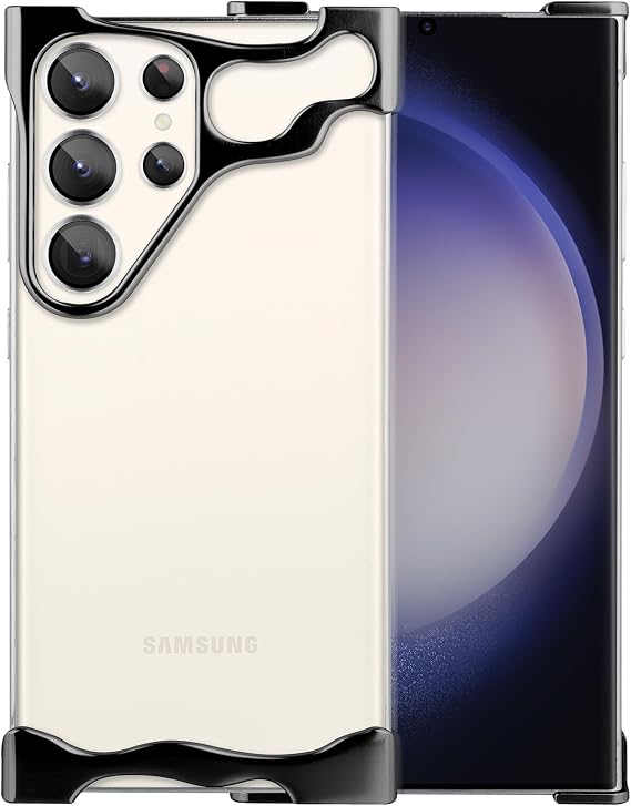 Metal for Samsung Galaxy S 23 Ultra Case,Black