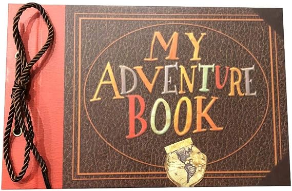 My Adventure Book Scrapbook, DIY Up Scrapbook, Kids Adventure Photo Album, 80 Pages, 11.6 x 7.5 inches