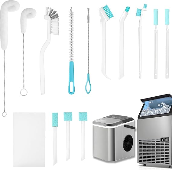 Potanro Ice Machine Cleaner Brush Sets,14Pcs Ice Maker Cleaner Tools