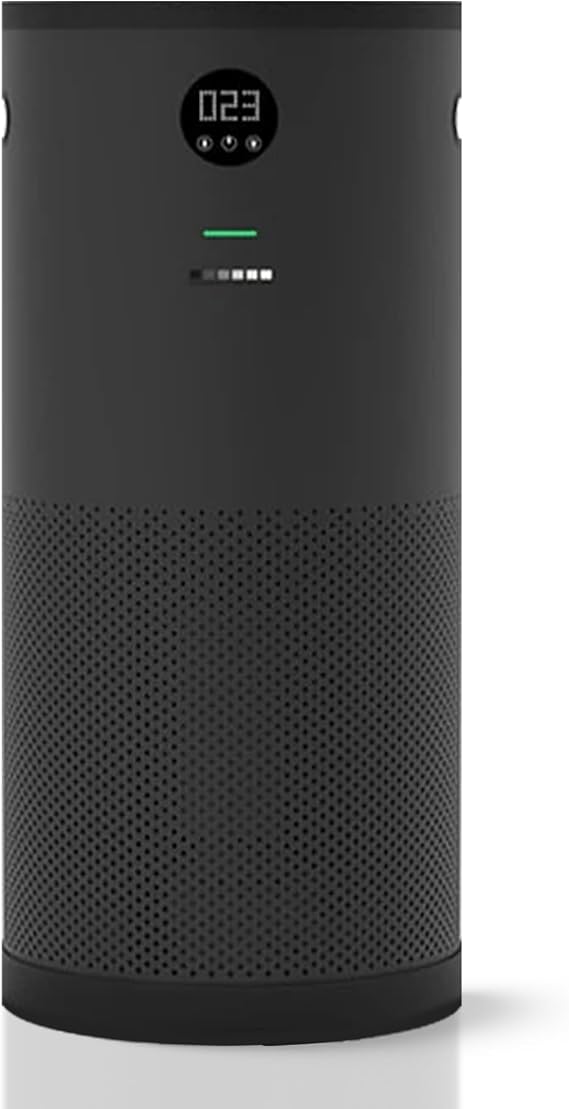 QuartzAir-Black-H13 HEPA Air Purifier for Large Rooms