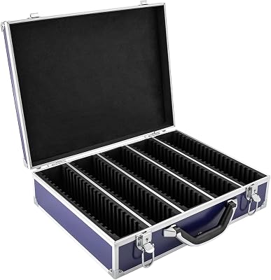 100 PCS Coin Capsules with Foam Gasket Coin Storage Case with Lock Storage Organizer Box for Coins Collection Supplies 100PCS Blue
