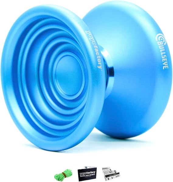YoyoFactory Bullseye Yo-Yo – Metal Unresponsive Trick Yoyo, Fingerspin