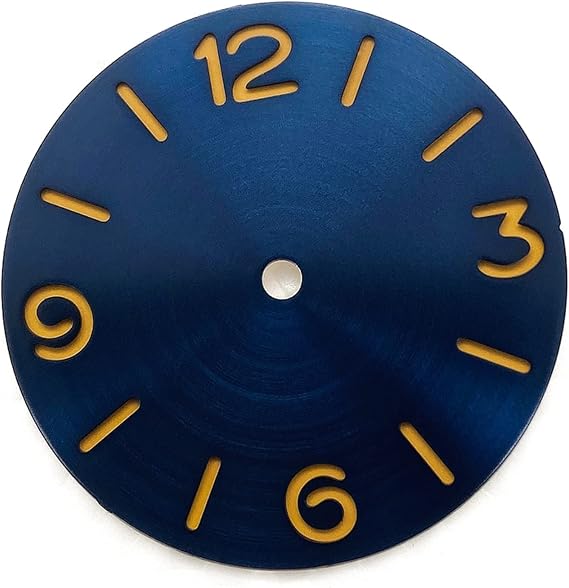Watch Accessories 38.9mm Parnis Men's Mechanical Watch Sandwich Blue/Orange/Black Sterile Dial Compatible with ETA 6497 6498 ST3600 Movement Watch dial(3)
