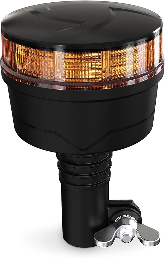 Agrieyes W16P Amber LED Beacon Lights, Pole Mount Strobe Lights