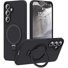 CONSTRAIN - Samsung Galaxy S26 ile uyumlu İçi Kadife Stand Olabilen Halka Yüzüklü Şık Kılıf - Siyah