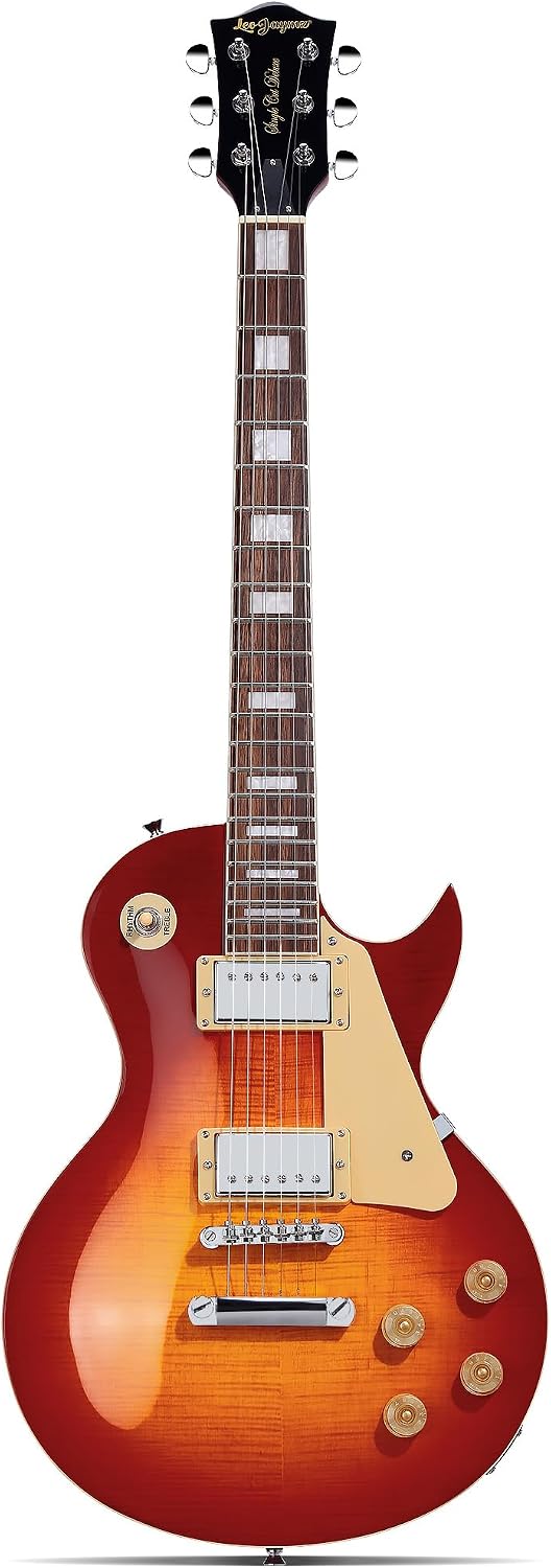 Leo Jaymz SC Series Electric Guitar - Mahogany Body, Laurel Fingerboard, Dual Humbucker, Stainless Steel Fret, Tuned Omegatic Bridge, C-Neck, 18:1 Tuner Cherry Sunburst