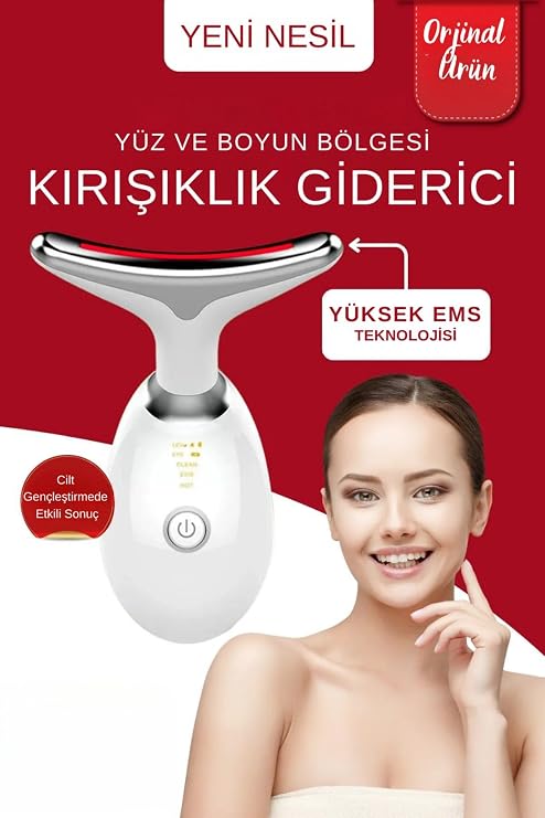 Vooka Face And Neck Wrinkle Remover Ems Beauty Device Tickle Sag Wrinkle 3 Modes