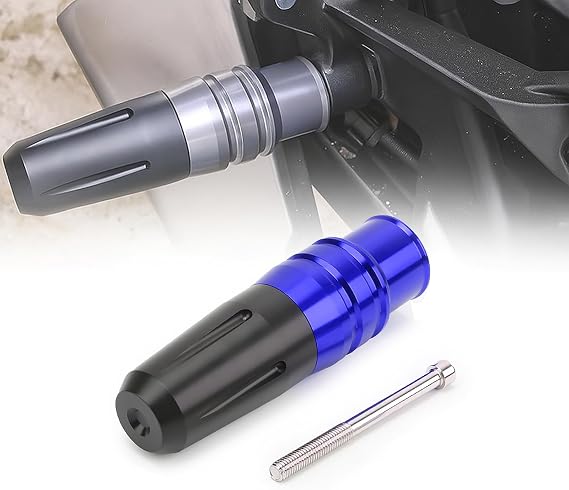 2 Pack Motorcycle Frame Sliders for Suzuki B King, CNC Aluminum Universal Drop Guards, Motorcycle Frame Protectors for Body & Fairing Protection,A