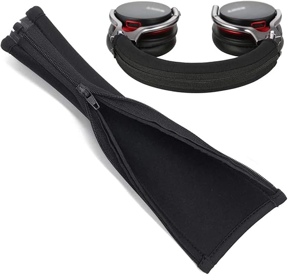 MDR-1A Headband Cover, Replacement Top Headband Protector Pad Cushion Cover Repair Parts Compatible for Sony MDR-1R 1RNC 1RBT MDR-1A 1ADAC 1ABT Headphones (Black)