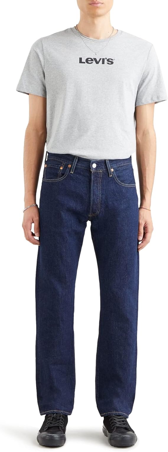 Levi's Men's 501 Levi's Original Fit Straight Jeans Onewash 0101 34W / 36L