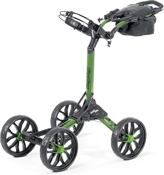 Bag Boy Quad Pro Push Cart, Green/Black