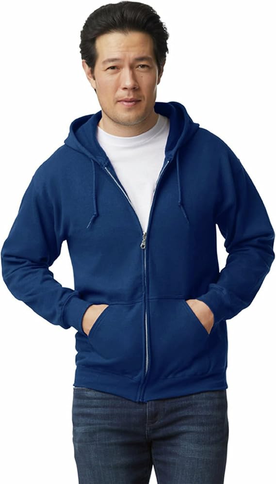 Gildan unisex-adult Fleece Zip Hoodie Sweatshirt, Style G18600, Multipack