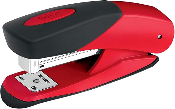 Rexel Choices Matador Half Strip Stapler, 25 Sheet Capacity, Uses 24/6 and 26/6 Staples, Metal Body, Red, 2115688