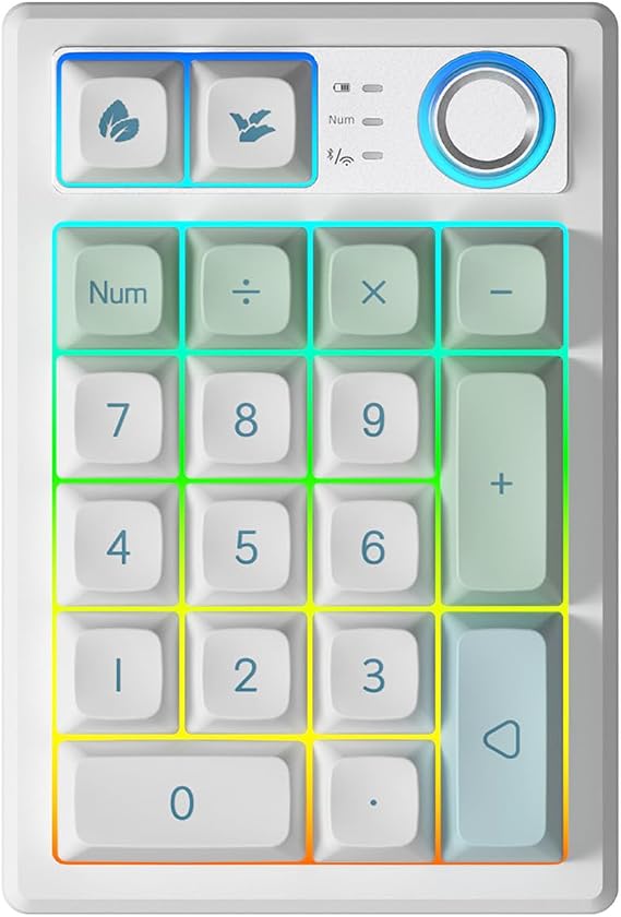 Gasket Creamy Mechanical Numpad Programmable Keypad RGB LED Backlit