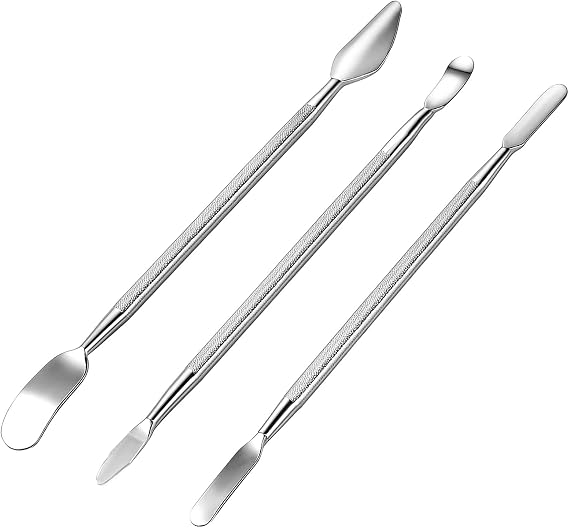 3 PCS Metal Spudger Set, Dual-Ends Small Metal Spudger Pry Opening Repair Tools Kit Spudgers Pry Tool Kit Double-Ended Stainless Steel Opening Tool, Professional Prys OpeningSpudger for Phone, Laptops