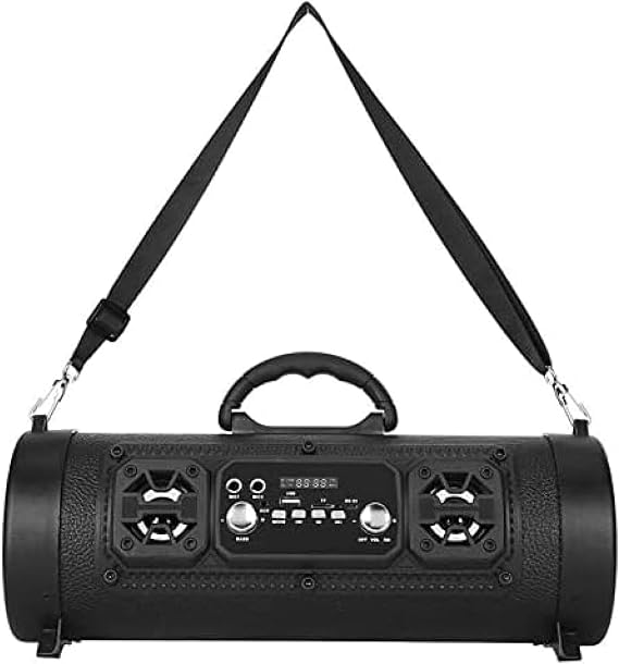 Bluetooth Speakers, 15W Portable Bluetooth Boombox With Subwoofer, FM Radio, Colorful Lights, EQ, Stereo Sound, Booming Bass, Playtime Wireless Outdoor Speaker For Home, Party, Camping, Travel,Ner