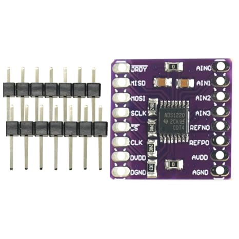 ADS1220 24 Bit ADC Converter Module SPI I2C Low Power 24 Bit Analog-to-Digital Converter