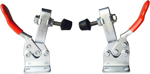 Smoker Toggle Latch, BBQ pit lid clamp. Front Flat mount 2 pk