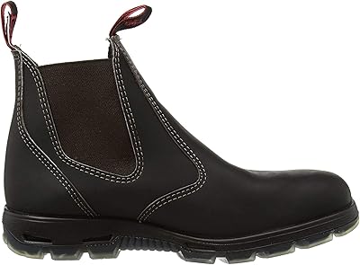 RedbacK Mens Bobcat UBOK Dark Brown Elastic Sided Soft Toe Leather Work Boot US9AU8 Mens