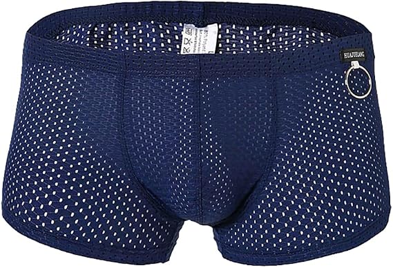 Men's Mesh Boxer Briefs Sexy 3D U Convex Breathable Underwear Jockstrap Panties