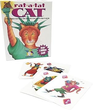 Gamewright RatATat Cat Card Game Family Board Games & Kids Games | Memory & Strategy Game for Kids 6+ | Quick Play Card Game for Family Game Night, 26 Players