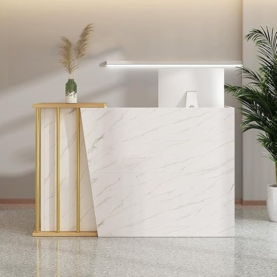 Reception Counter Simple Modern Supermarket Convenience Store Hotel Small Bar Beauty Salon Clothing Store Cashier Front Desk Checkout Counter,B,120cm/47.2in
