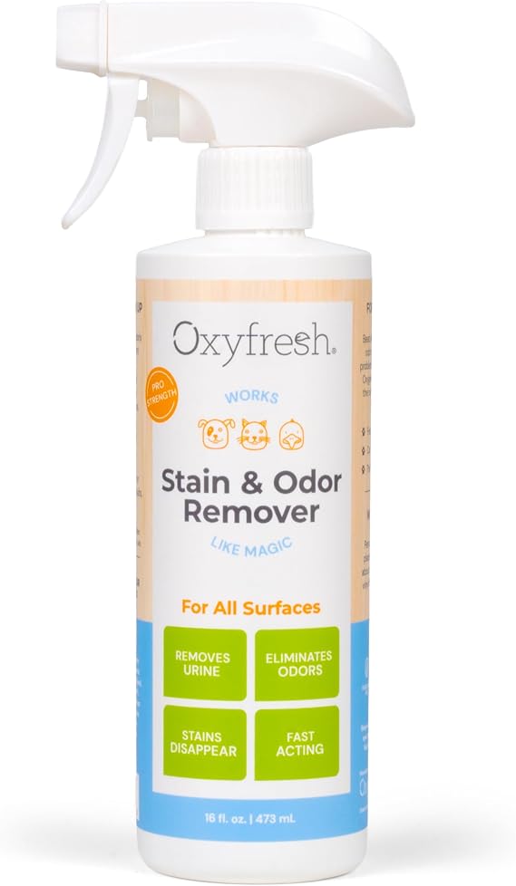 Oxyfresh Premium Strong Dog and Cat Stain Remover & Odor Eliminator
