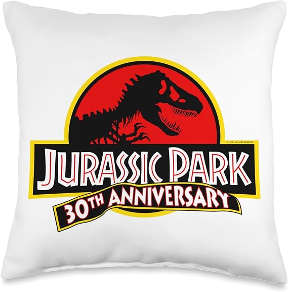Jurassic Park 30th Anniversary Throw Pillow